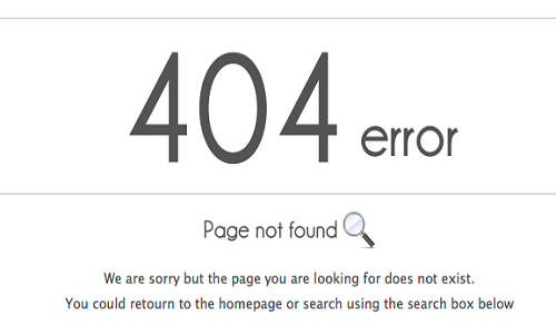 404 Page Not Found