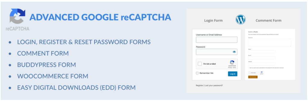 How to add google reCAPTCHA in WordPress login forms in 2022?